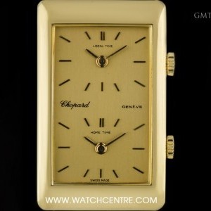Chopard 18k Yellow Gold Champagne Dial Dual Time Zone Gent 2087 403983