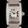 Cartier Tankissime Ladies 18k White Gold Silver Dial WE700