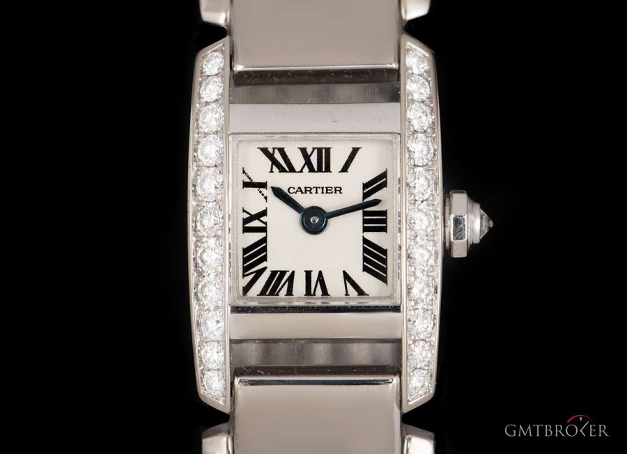 Cartier Tankissime Ladies 18k White Gold Silver Dial WE700 WE70069H 839503