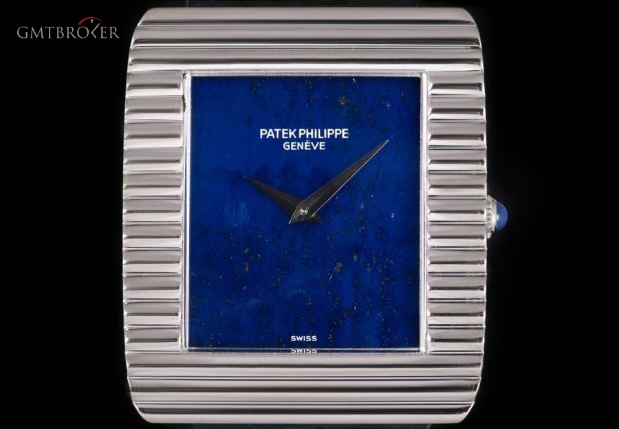 Patek Philippe Gondolo Vintage Gents 18k White Gold Lapis Lazuli 3633G 822332