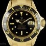 Rolex Submariner Vintage Gents 18k Yellow Gold Black Nip