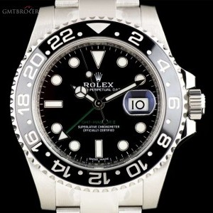 Rolex Unworn GMT-Master II Stainless Steel Black Dial Bl 116710LN 765078