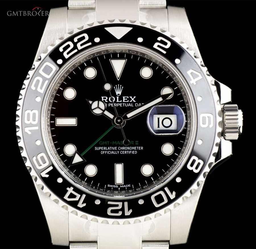 Rolex Unworn GMT-Master II Stainless Steel Black Dial Bl 116710LN 765078
