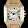 Cartier Panthere Gents 18k Yellow Gold Silver Roman Dial W