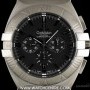 Omega SS Black Chrono Constellation Double Eagle Gents 1