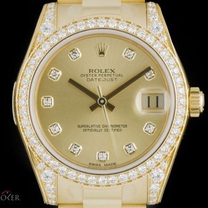 Rolex Unworn Datejust Mid-Size 18k Yellow Gold Champagne 178158 771506