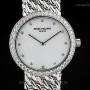 Patek Philippe 18k WG Diamond Dial  Bezel Calatrava Wristwatch 50
