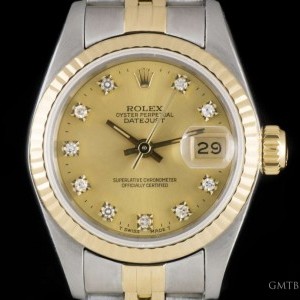 Rolex Datejust Ladies Stainless Steel  18k Yellow Gold C 69173 795909
