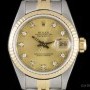 Rolex Datejust Ladies Stainless Steel  18k Yellow Gold C