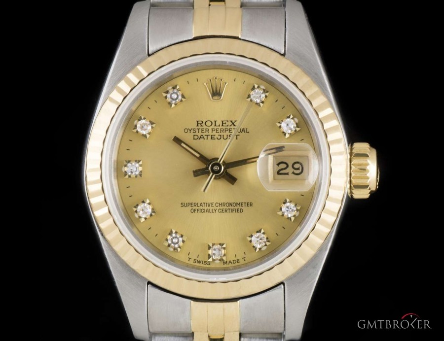 Rolex Datejust Ladies Stainless Steel  18k Yellow Gold C 69173 795909