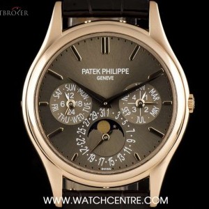 Patek Philippe 18k Rose Gold Perpetual Calendar Ultra Thin Gents 5140R 738469