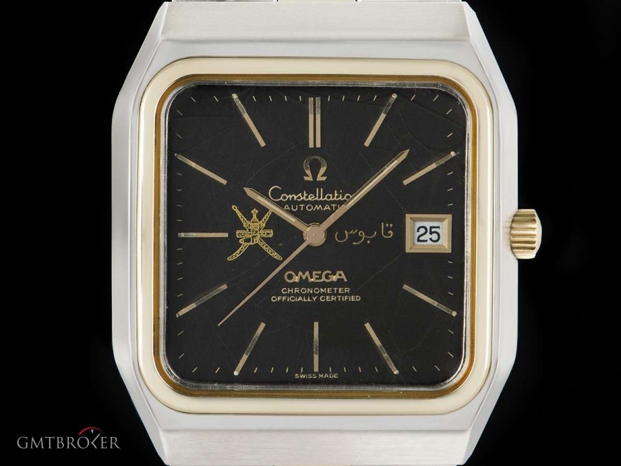 Omega Constellation XL Vintage Omani Crest Gents Stainle 168.0062 842406