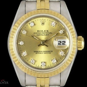 Rolex Datejust Ladies Stainless Steel  18k Yellow Gold C 69173 824462