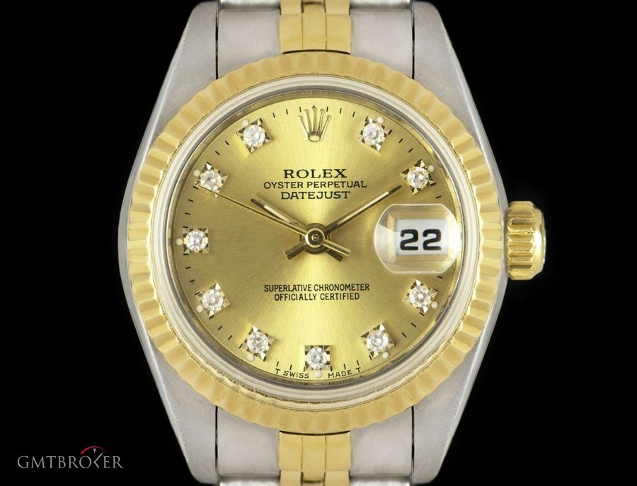 Rolex Datejust Ladies Stainless Steel  18k Yellow Gold C 69173 824462