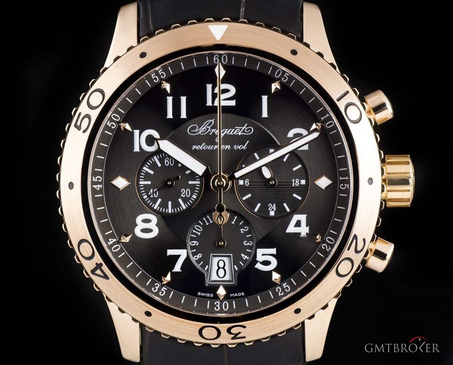 Breguet Type XXI Flyback Chronograph Gents 18k Rose Gold B 3810BR/92/9ZU 784061