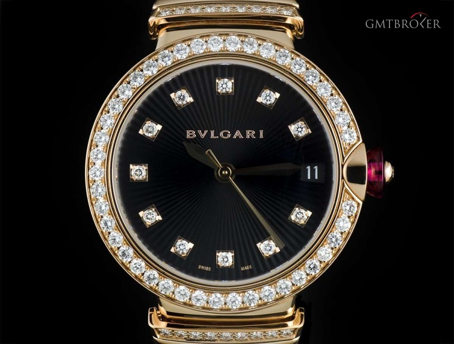 Bulgari Bvlgari Lvcea Ladies 18k Rose Gold Diamond Set Bla 102191 766483