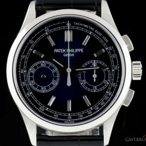 Patek Philippe Chronograph Gents Platinum Blue Sunburst Diamond D 5170P-001 845773