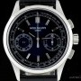 Patek Philippe Chronograph Gents Platinum Blue Sunburst Diamond D