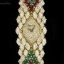 DeLaneau Cocktail Ladies 18k Yellow Gold Pave Diamond Dial