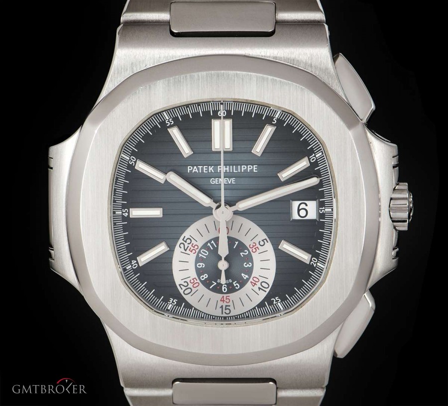 Patek Philippe Nautilus Chronograph Stainless Steel Black-Blue Di 5980/1A-001 845098