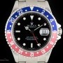 Rolex Stainless Steel Black Dial Pepsi Bezel GMT-Master