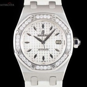 Audemars Piguet Royal Oak Ladies Stainless Steel Silver Dial Diamo 77321ST.ZZ.DO12CR.01 767042