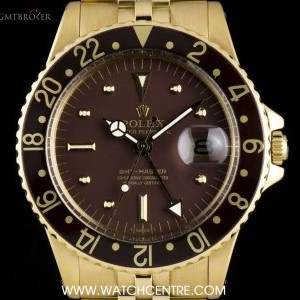 Rolex 18k Yellow Gold Brown Nipple Dial GMT-Master Vinta 1675 731251