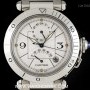 Cartier Stainless Steel Power Reserve GMT Pasha Gents W310