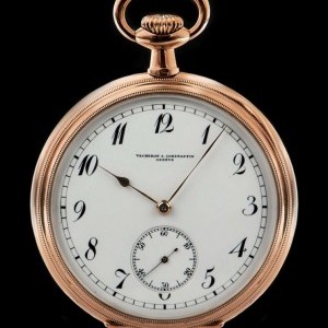 Vacheron Constantin Open Face Vintage Pocket Watch 14k Rose Gold White nessuna 850004