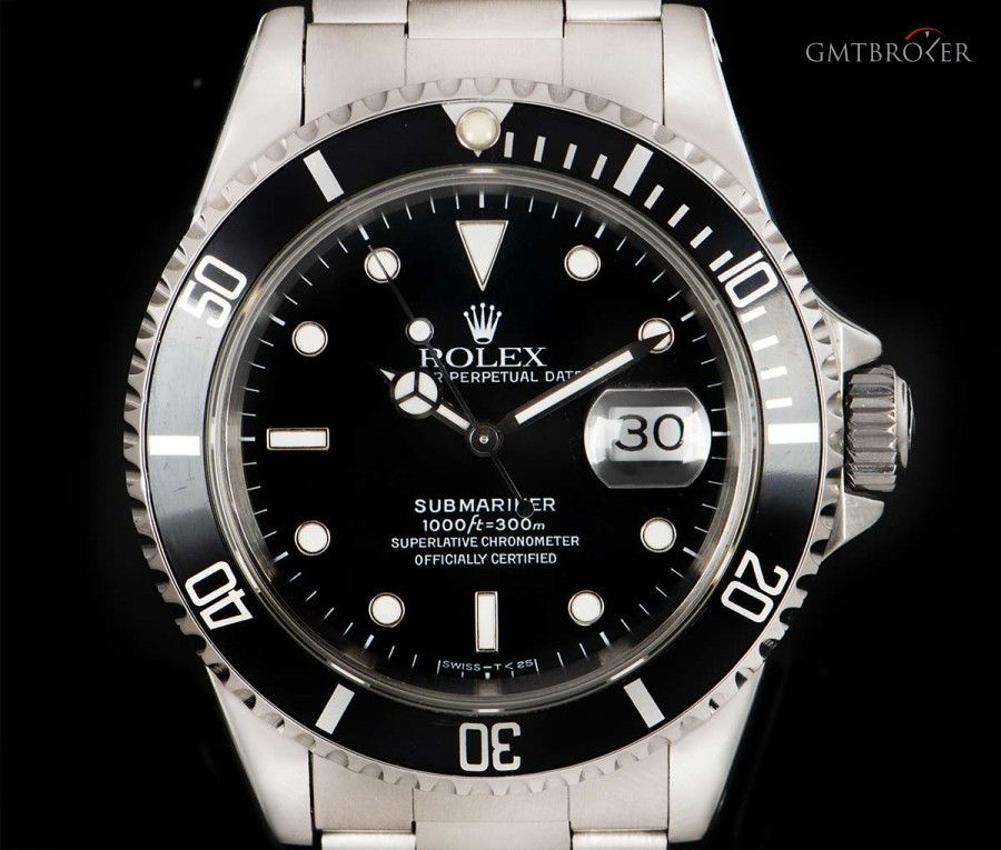 Rolex Submariner Date Gents Stainless Steel Black Dial B 16610 845362