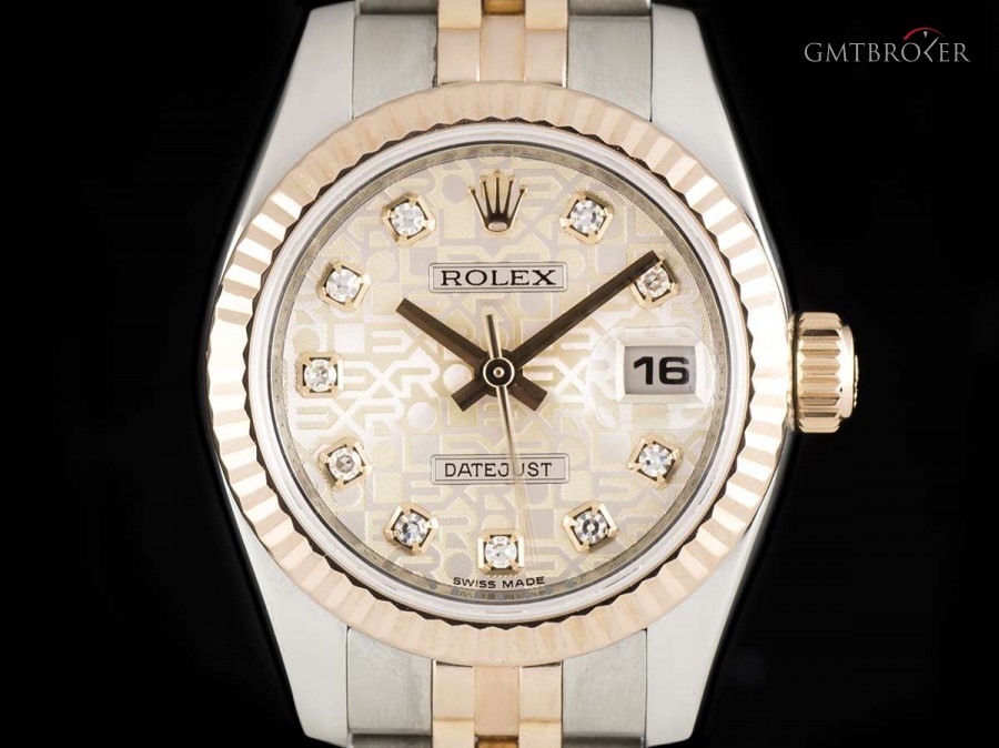 Rolex Datejust Ladies Stainless Steel  18k Rose Gold Sal 179171 779204