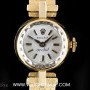Rolex 18k Rose Gold Silver Dial Orchid Vintage Ladies Wr