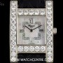 Chopard 18k WG Mother Of Pearl Dial Diamond Bezel H Watch