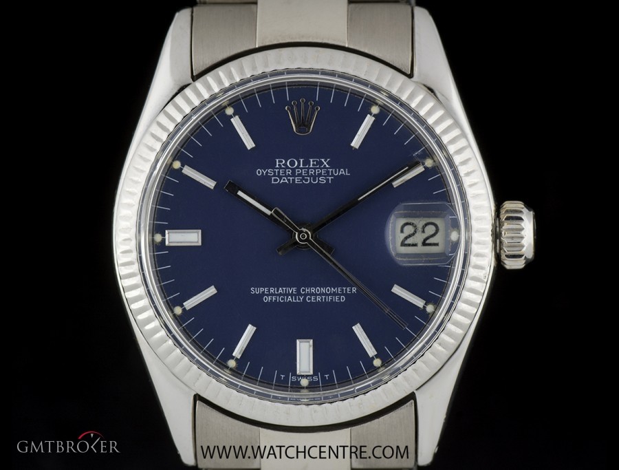 Rolex 18k White Gold OP Datejust Vintage Mid Size Wristw 6627 344915