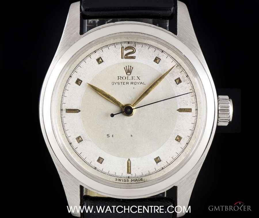 Blancpain Stainless Steel Two Tone Silver Dial Oyster Royal 6614 757357
