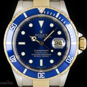Rolex Submariner Date Gents Stainless Steel  18k Yellow 16613 837577