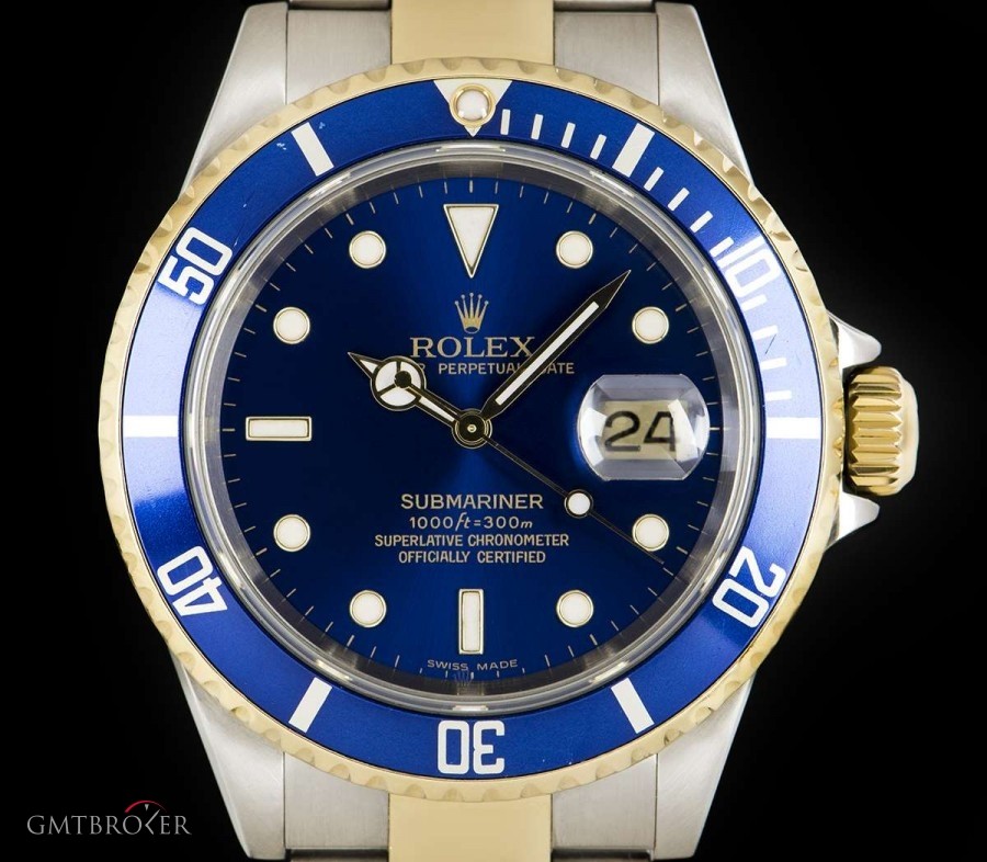 Rolex Submariner Date Gents Stainless Steel  18k Yellow 16613 837577