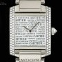 Cartier 18k WG Silver Boutique Dial Tank Francaise Mid-Siz