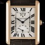 Cartier Tank Louis Power Reserve Gents 18k Rose Gold Silve