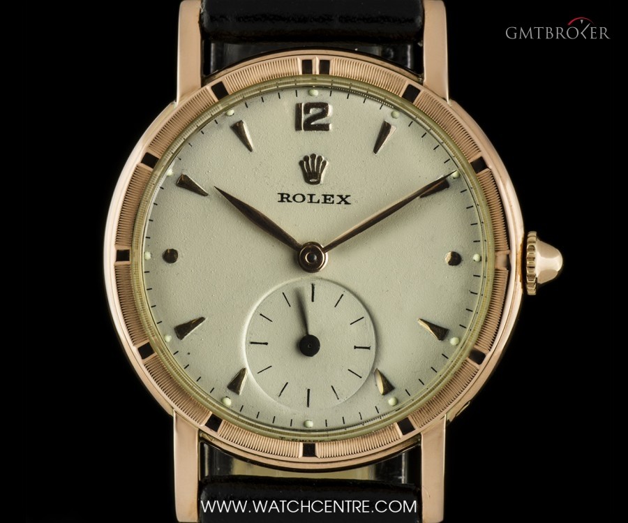 Raymond Weil 10k Rose Gold Cream Dial Vintage Gents Wristwatch 8170 405175