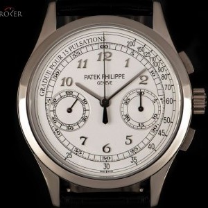 Patek Philippe Chronograph Gents 18k White Gold Silver Dial BP 51 5170G-001 830753