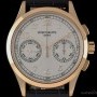 Patek Philippe Classic Chronograph Gents 18k Rose Gold Silver Dia