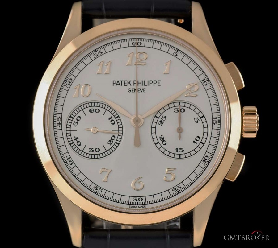 Patek Philippe Classic Chronograph Gents 18k Rose Gold Silver Dia 5170R-001 807926