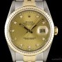 Rolex Datejust Gents Stainless Steel  18k Yellow Gold Ch