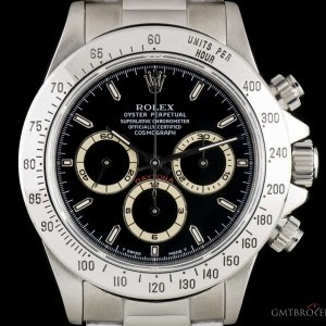 Rolex Stainless Steel Black Dial Zenith Movement Cosmogr 16520 761241