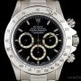 Rolex Stainless Steel Black Dial Zenith Movement Cosmogr