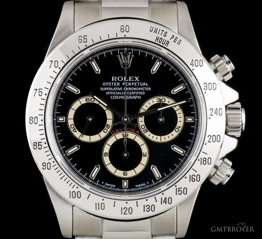 Rolex Stainless Steel Black Dial Zenith Movement Cosmogr 16520 761241