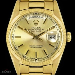 Rolex Day-Date Gents 18k Yellow Gold Champagne Dial 1823 18238 827915