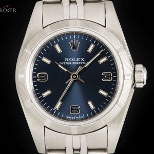 Rolex Oyster Perpetual Ladies Stainless Steel Blue Dial 76030 829790