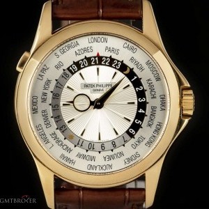 Patek Philippe World Time Gents 18k Yellow Gold Silver Dial BP 51 5130J 816578